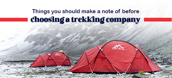 Things you should make a note of before choosing a trekking company
