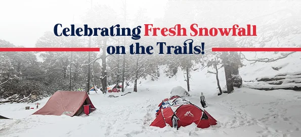 Celebrating Fresh Snowfall on the Trails!