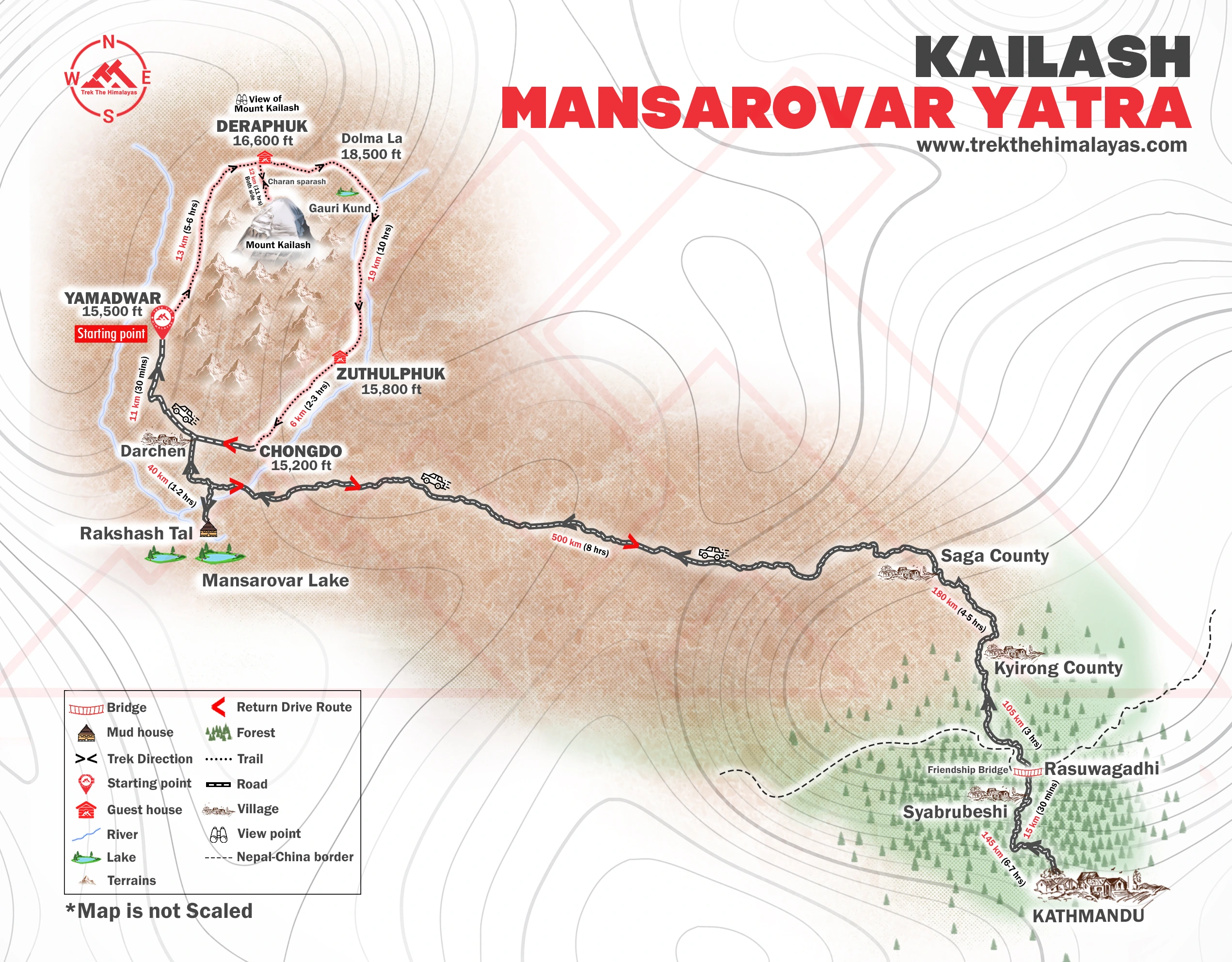 Kailash Mansarovar Yatra Maps