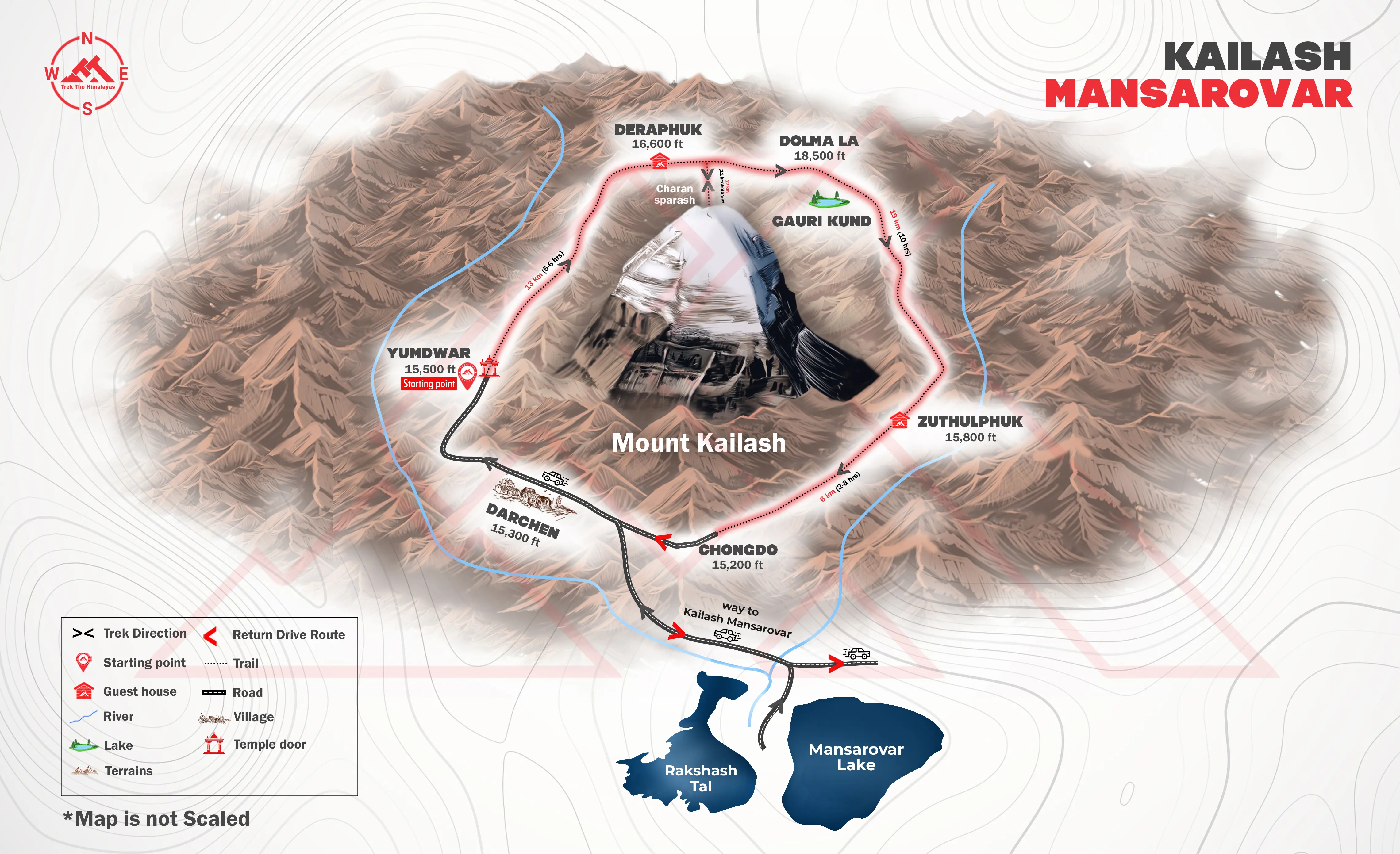 Kailash Mansarovar Yatra Maps